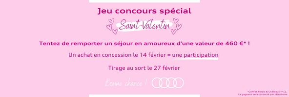 Audi Bruay-la-Buissière AUTO-EXPO - Participez à notre jeu concours Saint Valentin !